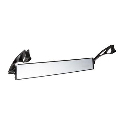 Axia Alloys 17" Wide Panoramic Rearview Mirror - 6" Long Arms - Black Anodized - MODPRVMEC-BK